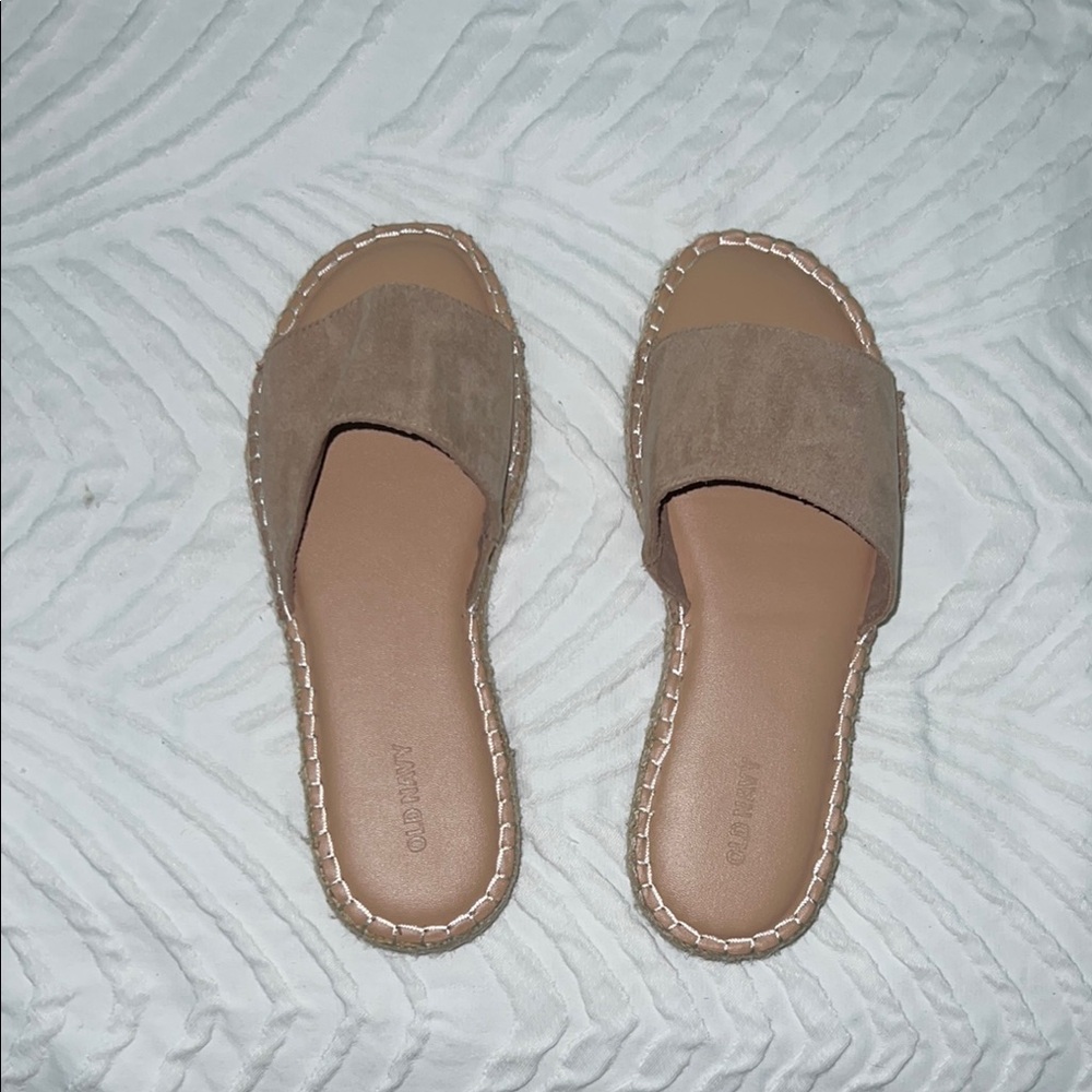 Aldo Tan Sandals Minimalist Slip-On